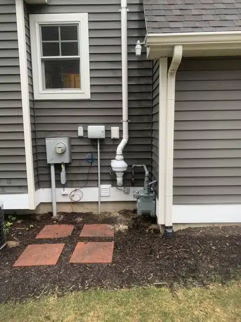 Residential mitigation system installed by Green Earth Remediation