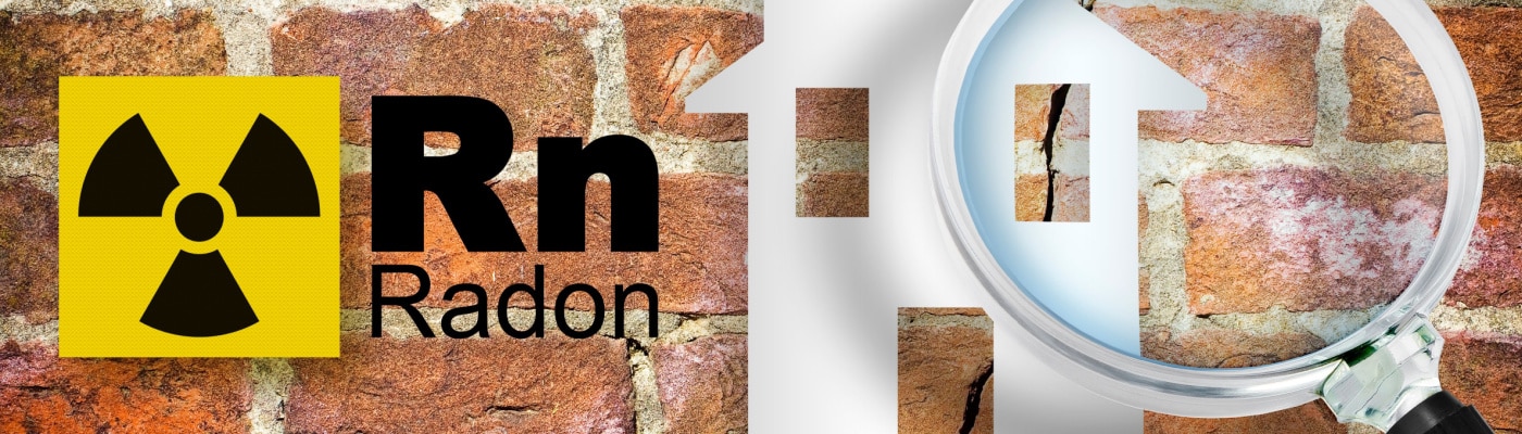 Residential radon testing concept